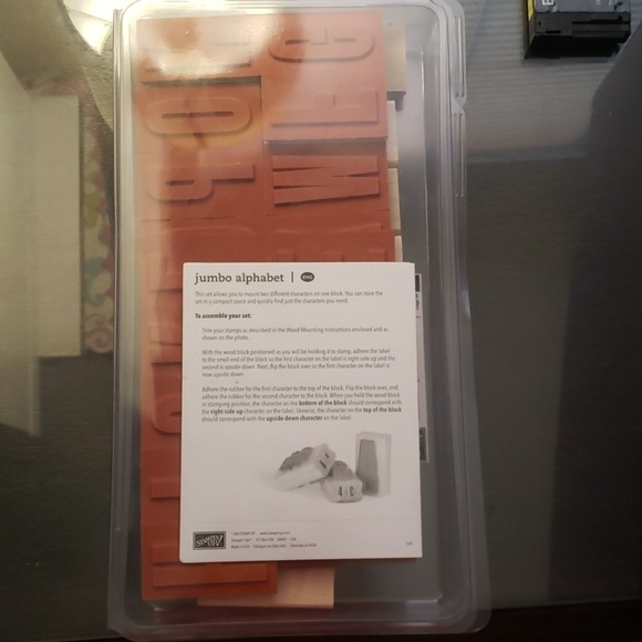 Stampin' Up alphabet stamp set - Picture 1 of 4